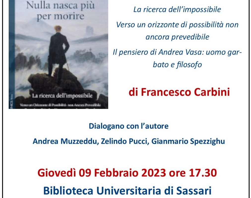"Nulla nasca più per morire. Il pensiero di Andrea Vasa, uomo garbato e filosofo"